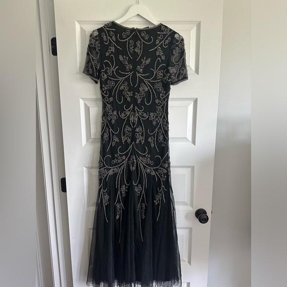 Pisarro Nights Black Beaded Gown - Picture 2 of 8